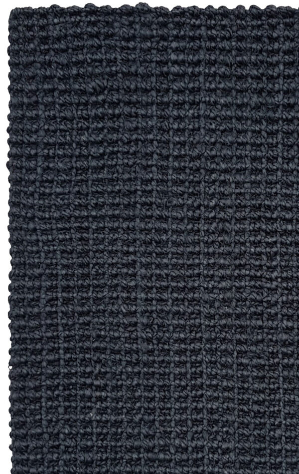 Boucle Charcoal - Handspun Jute Boucle Charcoal Tucked Ends Latex Backed (AJR106-C) - Image 2
