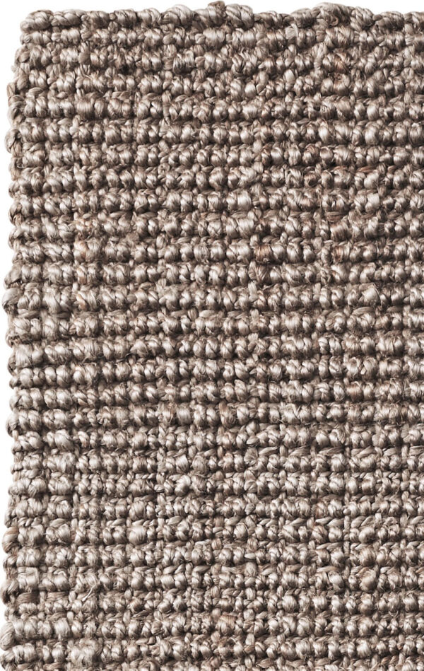 Boucle Silver - Handspun Jute Boucle Natural Silver Tucked Ends-Latex Backed (AJR106S) - Image 2