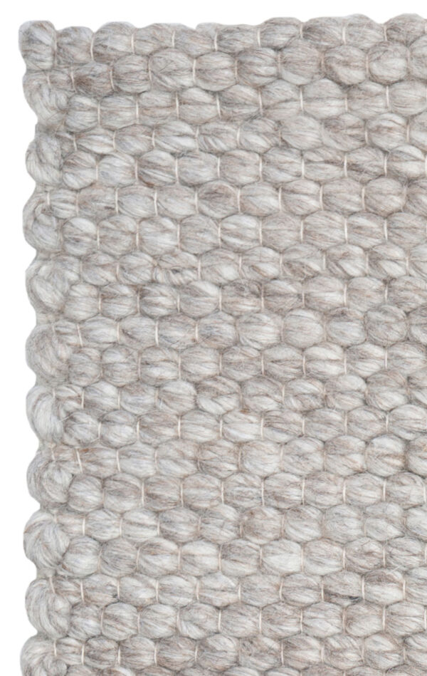 Traube Oatmeal-Handwoven Textured Wool and Viscose Rug (ATR-OM) - Image 2
