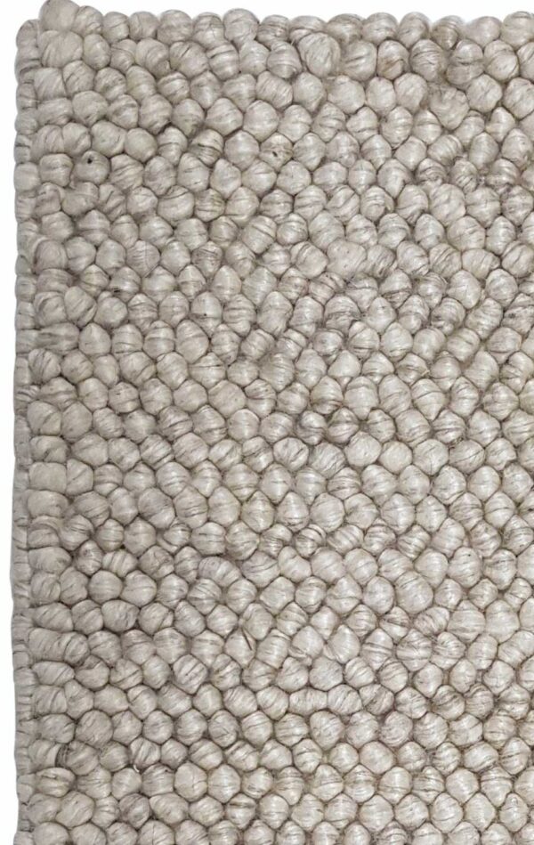 Loopy Silver - Handwoven loop pile chunky wool in New Zealand wool (ALR-02S) - Image 3