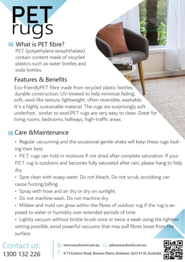 Berkelly - Hand Woven PET - Indoor/Outdoor Rug-Natural (APRB-N) - Image 3